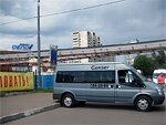 Бесплатный автобус Genser в пункт аренды автомобилей АрендаАвто-кнв на ул.Добролюбова