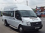 Бесплатный автобус Genser в пункт аренды автомобилей АрендаАвто-кнв на Новорязанском шоссе